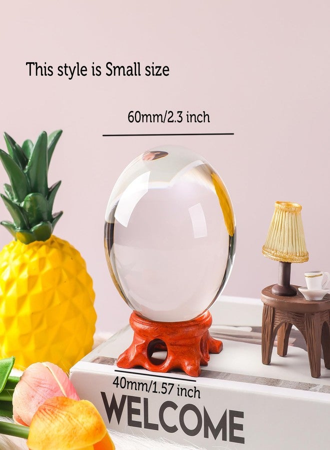 Modaier Crystal Ball 60mm with Wooden Stand and Gift Box for Magic,lensball Photography,Family Decorative,Fortune Teller,Feng Shui,Witchcraft,Witch Decor,and Halloween Decor - Image 2