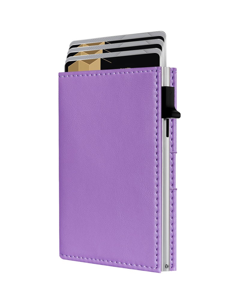 QLD RFID Wallet Women - Small Slim Trifold Wallet Anti-Theft Pop up Card Holder, Minimalist, Ultra Thin, Front Pocket, Premium Leather, 9-11 Cards Capacity | ID Window | Cash Slot - Image 1