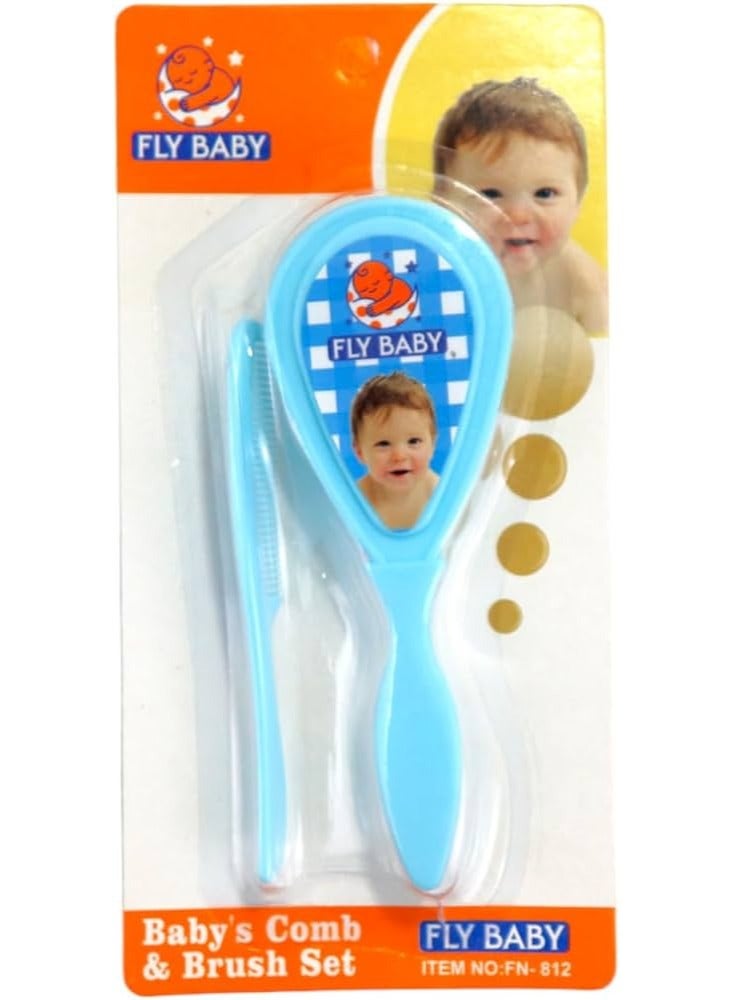فلاي بيبي مجموعة مشط وفرشاة  متعددة الألوان - Image 1