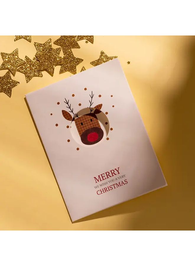 Nordic Tri Fold Greeting Cards Model F 3 Designs Premium Paper Christmas Holiday - Image 5