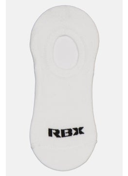 RBX Women 10 Pairs Brand Logo Round Invisible Socks White  - Image 2