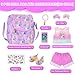 UNICORN ELEMENT 18 Inch American Doll Unicorn Seated Backpack Set and Accessories Include ClothesCarrierShoesCell PhoneStickers Totol 9 pcsDoll Not Included - Image 3