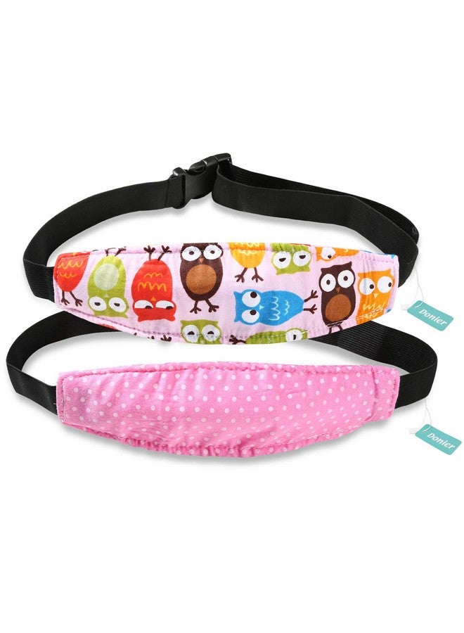 Donier 2 Packs Toddler Car Seat Neck Relief And Head Support Pillow Support Head Band Easy Installation On Most Convertible Seats And Safety To Babies And Kids(Pink? - Image 2