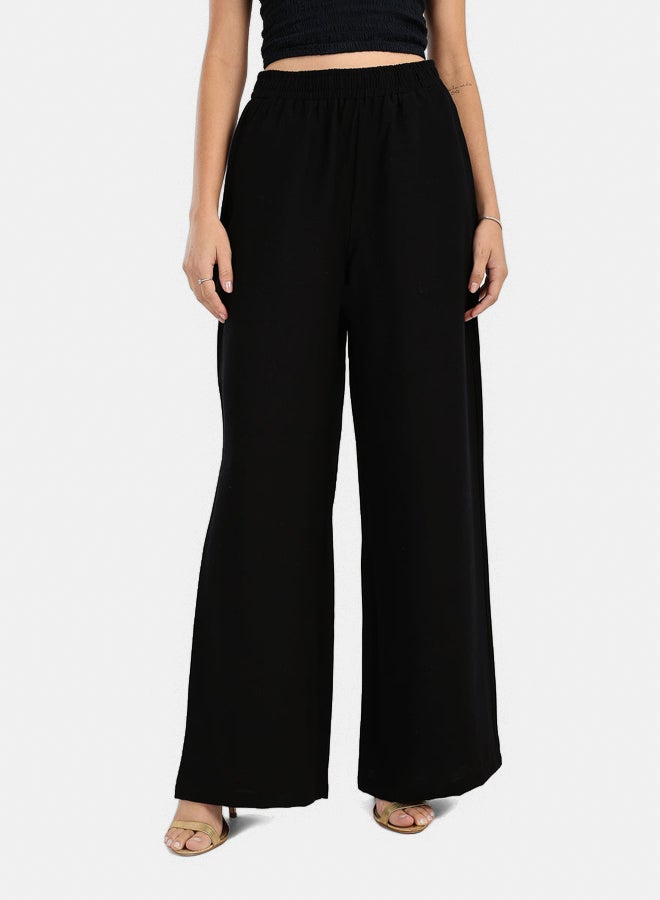 Carina Relaxed Fit Solid Pants - Image 1