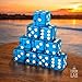 Luck Lab 10 Piece 19 mm Dice Pack Acrylic and Translucent D6 Dice Square wRounded Edge for Casino Craps RPG MTG DND Dice Table Games and Board Games Light Blue - Image 4