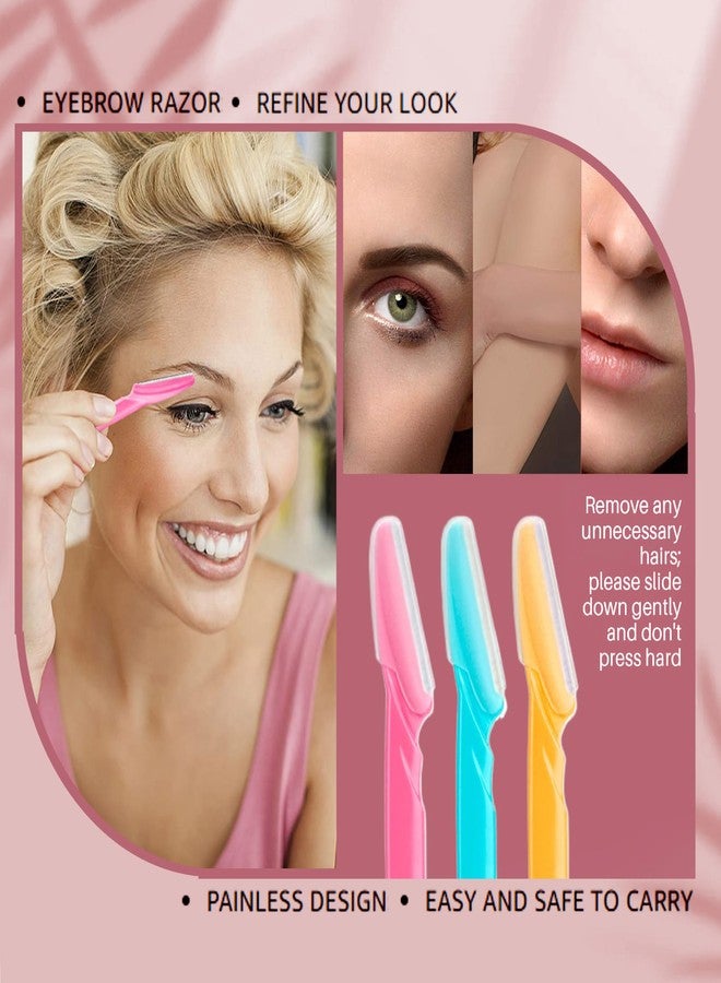 Soft N Style Soft 'N Style Ladies Eyebrow Grooming Razors Shaver Set Pack of 3 Multicolor - Image 5