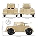 Tim Mee Toy TimMee Staghound Armored Cars Tan Plastic Army Men Scout Vehicles - Image 4
