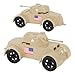 Tim Mee Toy TimMee Staghound Armored Cars Tan Plastic Army Men Scout Vehicles - Image 2