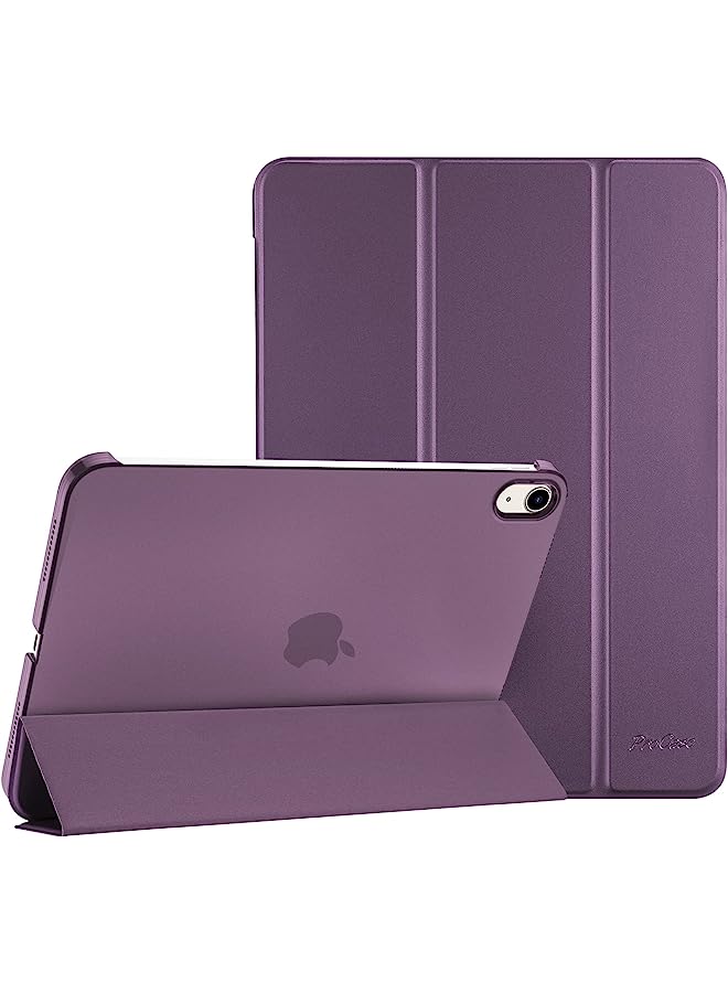 IAF For Ipad 10Th Generation Case 2022 Ipad 10.9 Inch Case, Ipad 10 Case Slim Stand Hard Shell Back Protective Smart Cover For 10.9” Ipad 10Th Gen 2022 Release A2696 A2757 A2777 -Purple