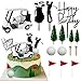 KDPATFAV 2026 New Golf Cake Decorations Golf Cart Cake Toppers Heading for The Green Cake Topper for Golfers with Cart Flag Golf Ball for Golf Theme Party Supplies White - Image 2