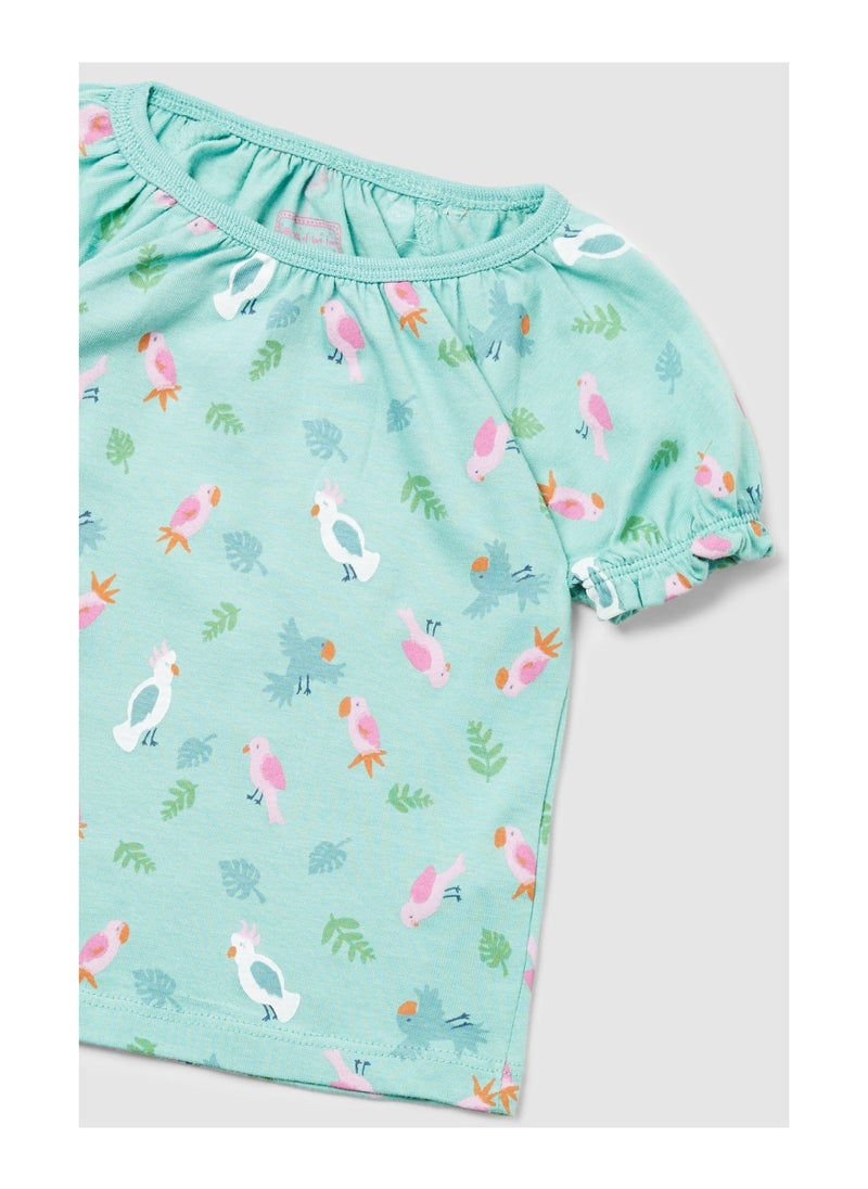 Blue zoo - Baby Girls Parrot Jersey Set - Image 1