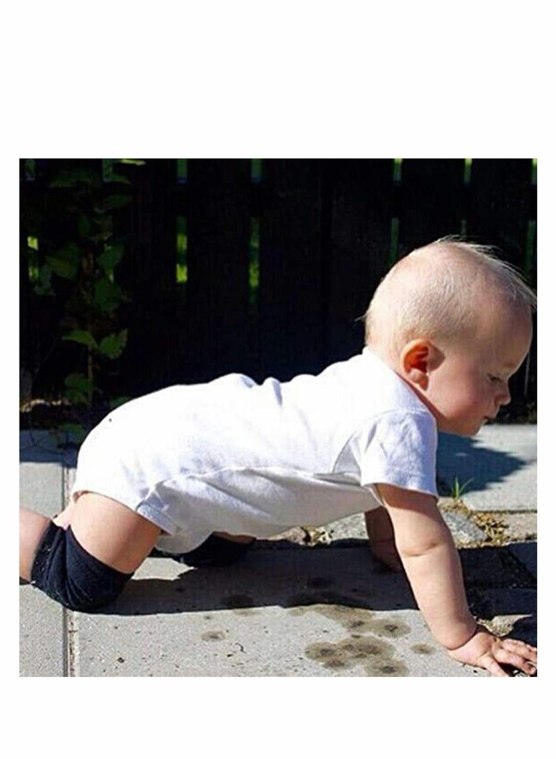 Excefore Baby Crawling Anti-Slip Knee,Unisex Baby Toddlers Kneepads,Adjustable Knee Elbow Pads Crawling,Summer knee environmental dispensing baby kneepads, pink, Dark grey,Grey,Black,Green - Image 5