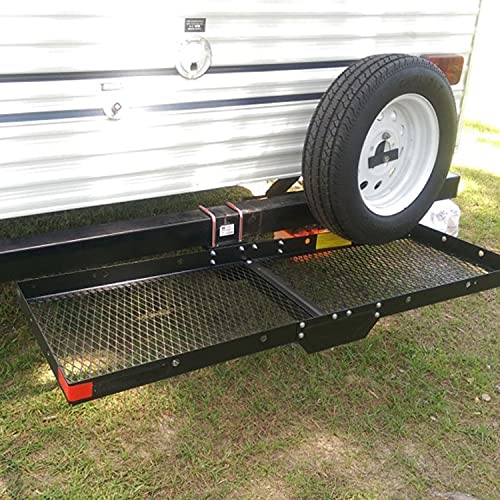 HITOWMFG RV Bumper Bike Rack Carrier Hitch Receiver Adapter for 4" Square RV Bumpers Bike Cargo Coachman - Image 5