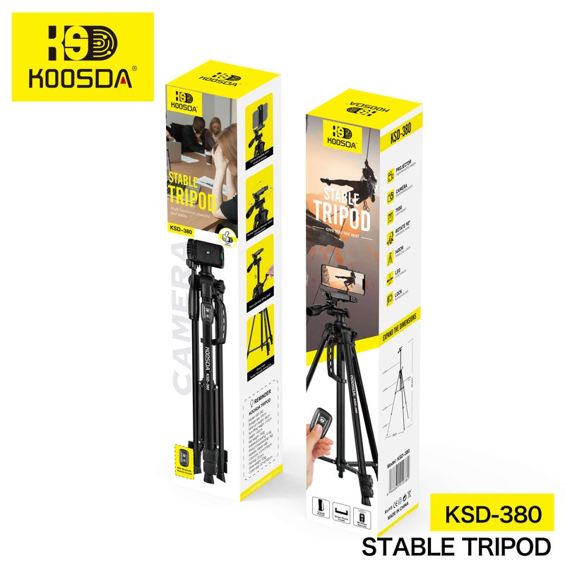 KOOSDA KSD-380 1.8M Stable Tripod – Perfect Support for Photography & Videography - Image 3