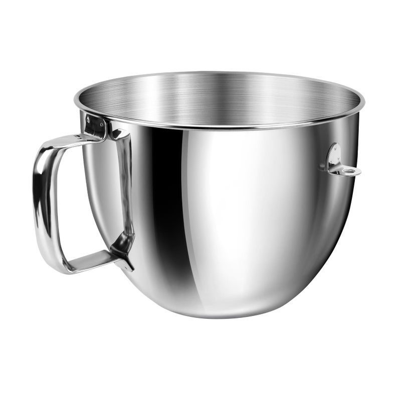 JEASOM 6QT Stainless Steel Mixer Bowl with Handle Compatible with KitchenAid Bowl Lift Stand Mixers KD2661 KL26M KP26M1 KP26M8 KP26N9 KV25G KV25M Food Grade Mixing Bowl for 6QT Kitchen Aid Lift Mixers - Image 2