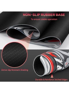mriya Gaming Mouse Pad, Extra Large Mouse Mat XXL 35.4×15.7 inch, Extended Mousepad with Non-Slip Rubber Water-Resistant surface for Home Office Gaming Room  - Image 4