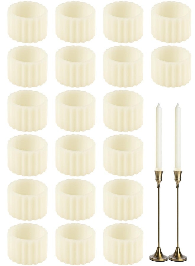 FIMXSD 20 Pcs Rubber Candle Hugger, Candle Grips Inserts for Taper Candles Base Accessories Bougie Upright and in Place for Taper Bougie Cups - Image 1