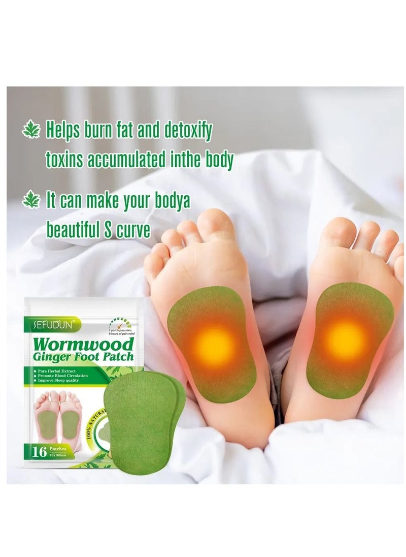 Sefudun Topical Ginger Foot Pain Relief Patch, Herbal Foot Therapy Patch Foot Pain Relief Patch, 16Patches  - Image 4