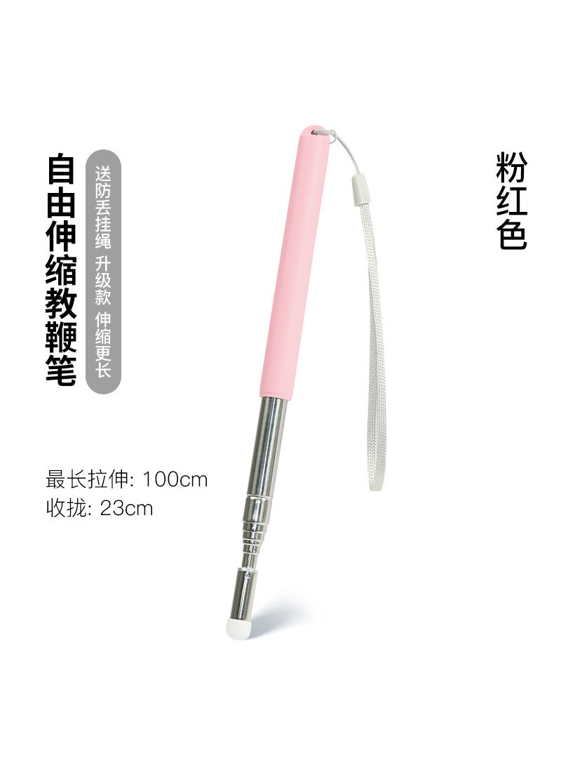 Generic Extendable Pointer Pen Stainless Steel 1m Pink special edition for infrared screen 