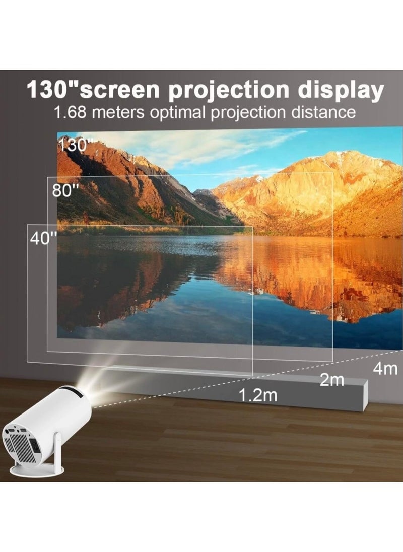 XIPH HY 300 Projector 5G Wi-Fi 4K Smart Portable Projector | HD Home Cinema with Built-In Speakers & Screen Mirroring  - Image 3