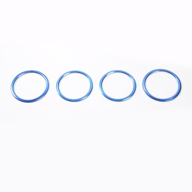 BORUIEN for Camaro Accessories Air Conditioner Outlet AC Vent Trim For 2016-2020 Chevrolet Camaro, 4pcs Blue Aluminum Center Console Accessories for Chevy Camaro - Image 2