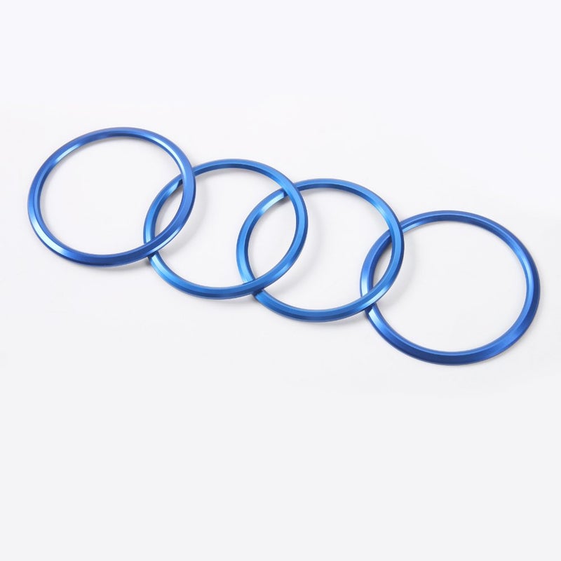 BORUIEN for Camaro Accessories Air Conditioner Outlet AC Vent Trim For 2016-2020 Chevrolet Camaro, 4pcs Blue Aluminum Center Console Accessories for Chevy Camaro - Image 3