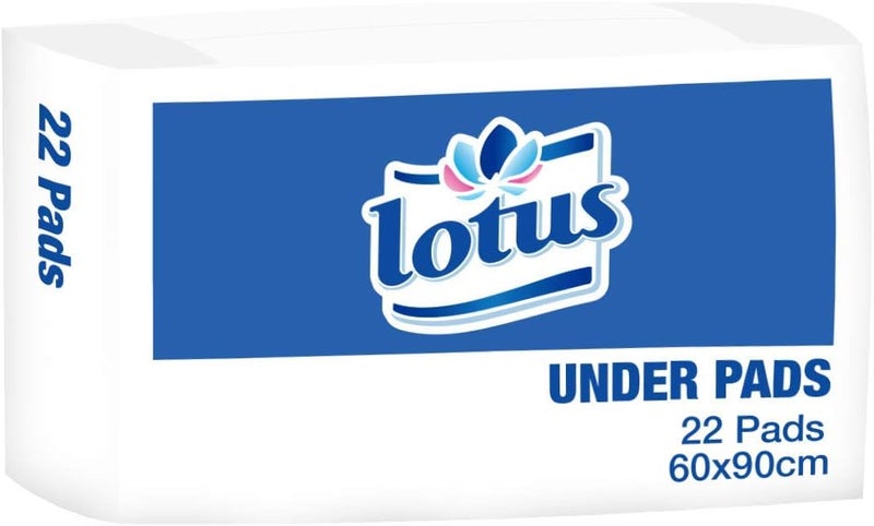 Lotus Disposable Under Pads - 60 x 90 cm, 22 Count