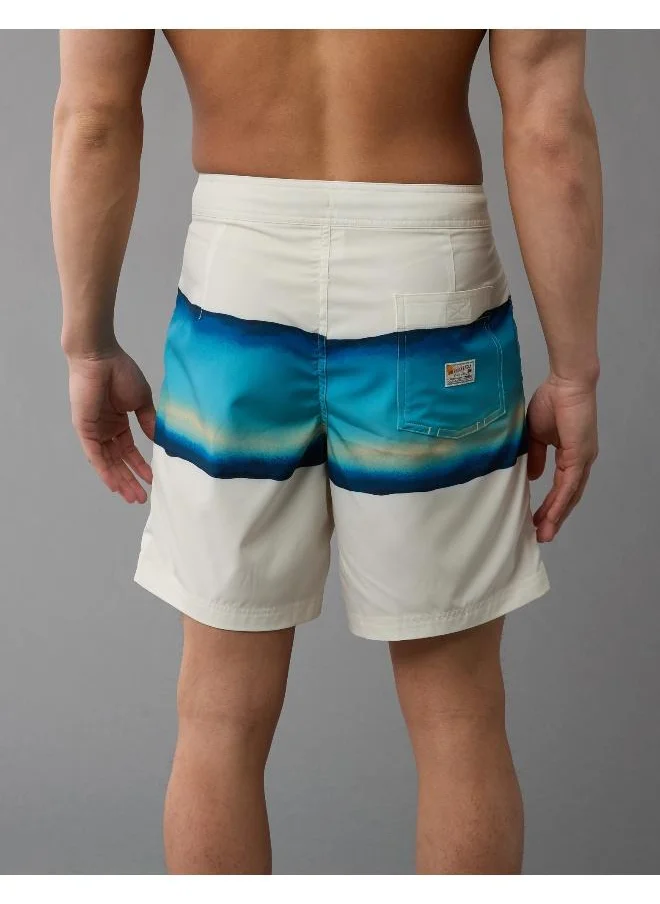 امريكان ايجل Printed Ombre Flex 8" Classic Board Drawstring Shorts