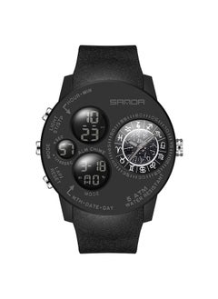 Sanda Men's Constellation Dial Series Men's Digital Watch Multi-Functional Fashion Watch Black 6036  - Image 1