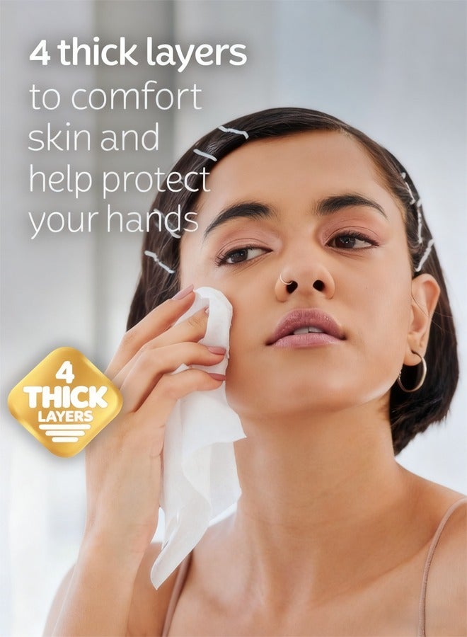 مذكراتها مناديل وجه فائقة النعومة، مكونة من 4 طبقات، 10 عبوات (8 + 2 إضافية) تحتوي على 800 منديل ناعم من ورقة واحدة، لطيفة وقوية للوجه والأنف والاستخدام اليومي - Image 2