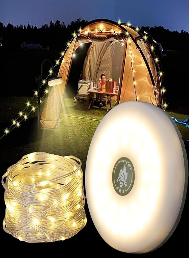 Oni Camping Light Strip, 8 Modes Outdoor Light Strip, Fast Storage, Power-off Camping Lanterns, Type-C Fast Charging, 2-in-1 Portable Camping Lights (10m)