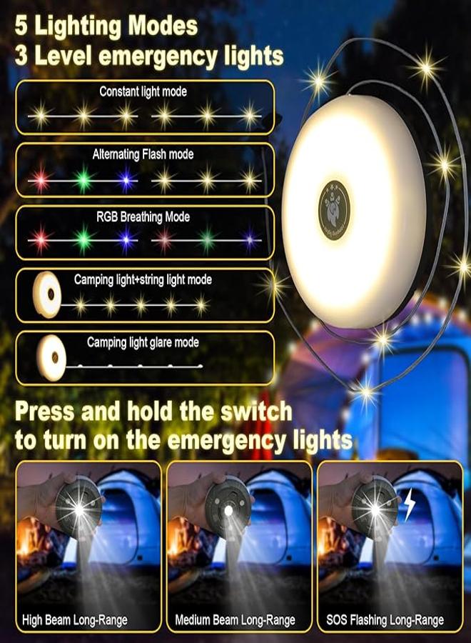 Oni Camping Light Strip, 8 Modes Outdoor Light Strip, Fast Storage, Power-off Camping Lanterns, Type-C Fast Charging, 2-in-1 Portable Camping Lights (10m)