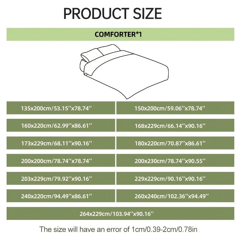 1pc Quilted Comforter Duvet Insert, Down Alternative Bedding, 80Gsm Brushed Fabric, Ultra Soft And Fluffy, All Season, Machine Washable, Breathable Warm Cozy Bedding for Bedroom Guest Room, Ideal Gift for Spring And Easter - Image 5