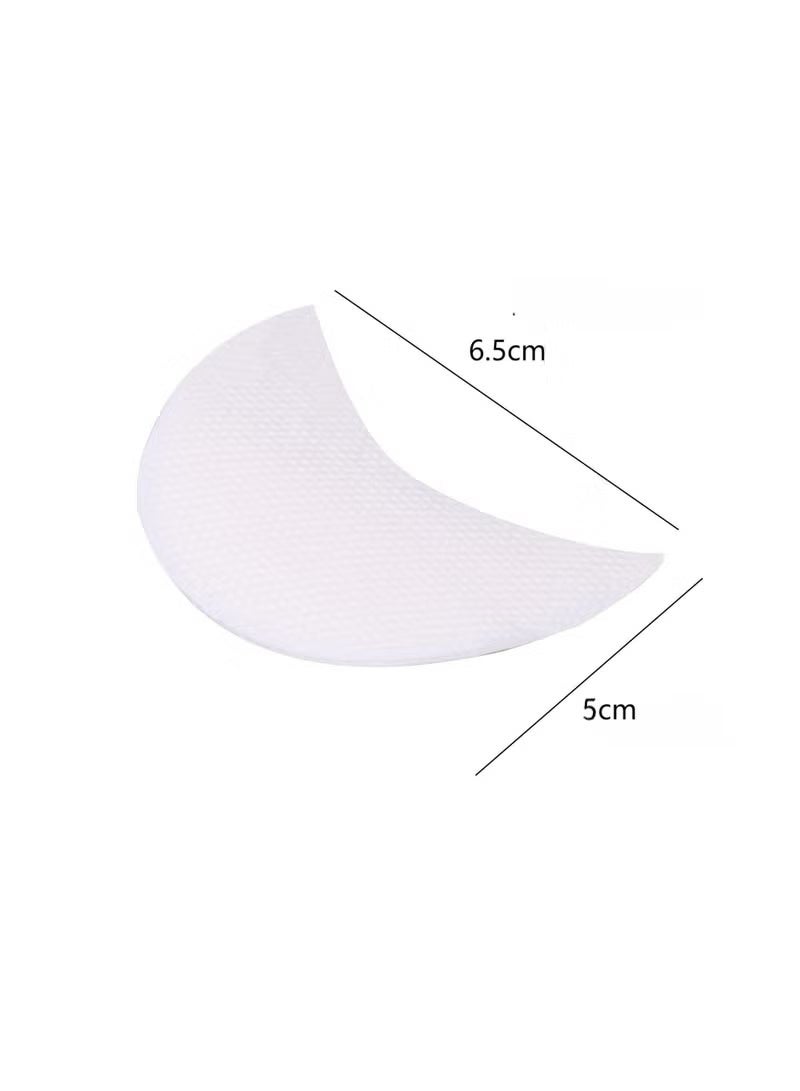 بونيتو إستنسل ظلال العيون ، 50 قطعة من واقي ظلال العيون ، رقع احترافية خالية من الوبر تحت العين لتظليل الجفون لإطالة الرموش ومكياج الشفاه، لصق رسم وتحديد العيون، ابيض - Image 3
