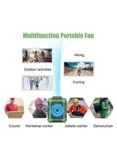 KASTWAVE Personal Portable Waist Clip Fan Cooling Fan & USB Necklace Fan Wearable Fan 3 Speeds Adjustable Fan for Travel Outdoor Working Jobsite 7000RMP Strong Airflow  - Image 4