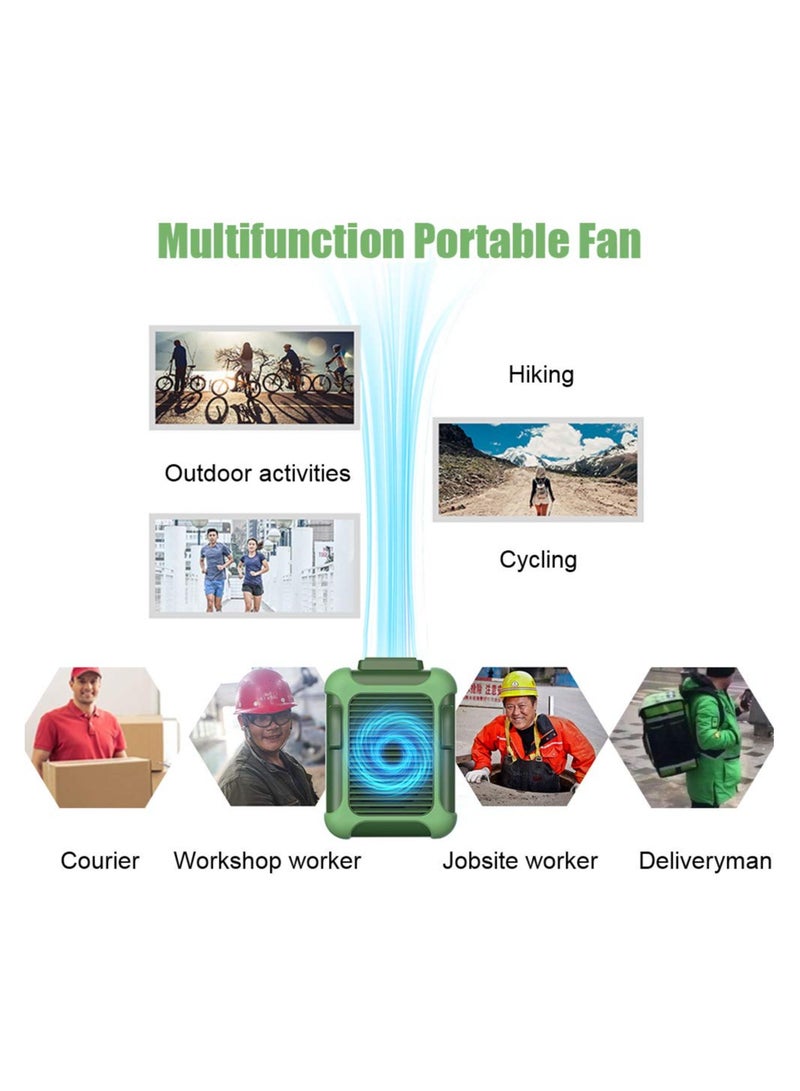 KASTWAVE Personal Portable Waist Clip Fan Cooling Fan & USB Necklace Fan Wearable Fan 3 Speeds Adjustable Fan for Travel Outdoor Working Jobsite 7000RMP Strong Airflow  - Image 4