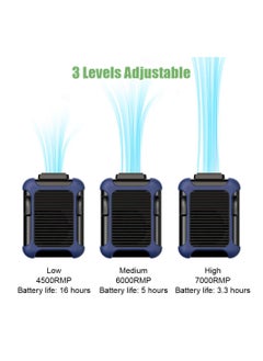 KASTWAVE Personal Portable Waist Clip Fan Cooling Fan & USB Necklace Fan Wearable Fan 3 Speeds Adjustable Fan for Travel Outdoor Working Jobsite 7000RMP Strong Airflow  - Image 5