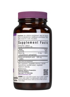 Bluebonnet Nutrition Bluebonnet Nutrition GABA 500mg, for Stress Relief*, Supports Relaxation*, Kosher, Vegan, Gluten-Free, Soy-Free, Non-GMO, 120 Count, 120 Servings  - Image 2