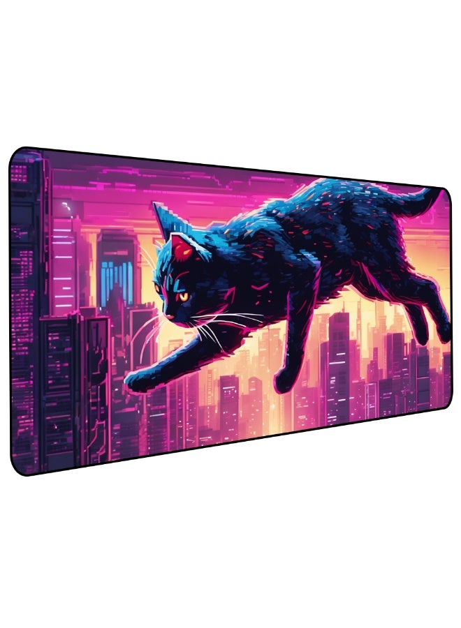 Large professional mouse pad measuring 70 x 30 cm - Stylish and modern design suitable for gaming and office work. High-quality waterproof and slip-resistant material provides precise control and smooth mouse movement. Ideal for computers and laptops. Soft surface, stable base, and exceptional long-lasting performance. Suitable for gamers, designers, and programmers.  - Image 1