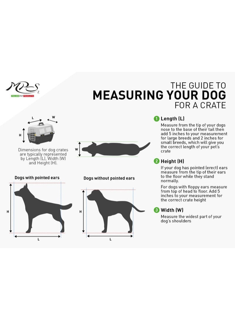 ام بي اس 2 حاملة الحيوانات الأليفة سكودو 4 إياتا، رمادية، متوسطة، 68×48×51 سم - Image 4