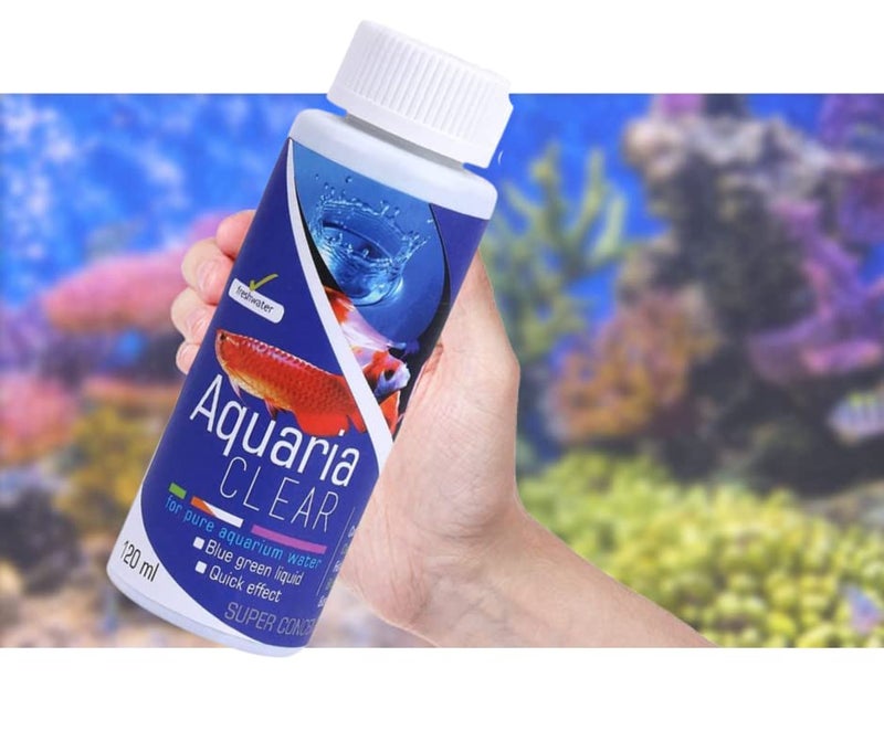 VAYINATO Aquatic Remedies Aquaria Clear for Aquarium Fish Tank Cloudy Water Remover | for Crystal Clear Water (Pack of 2 * 120 ML| 240 ML) - Image 2