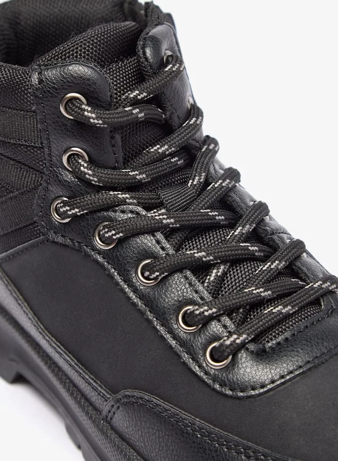 Lee Cooper Boys' Solid Low Ankle Boots with Zip Closure