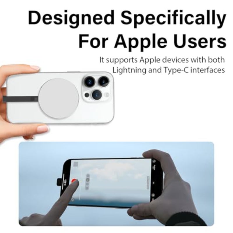 Portable SSD for iPhone X/11/12/13/14 and iOS 13+, MagSafe-compatible, aluminum alloy body, space gray, up to 2000MB/s read speed, 512GB capacity - Image 5