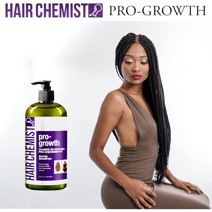 Hair Chemist Pro-Growth Shampoo with Biotin 33.8 oz. Biotin Shampoo for Thinning Hair and Hair Loss - Image 2