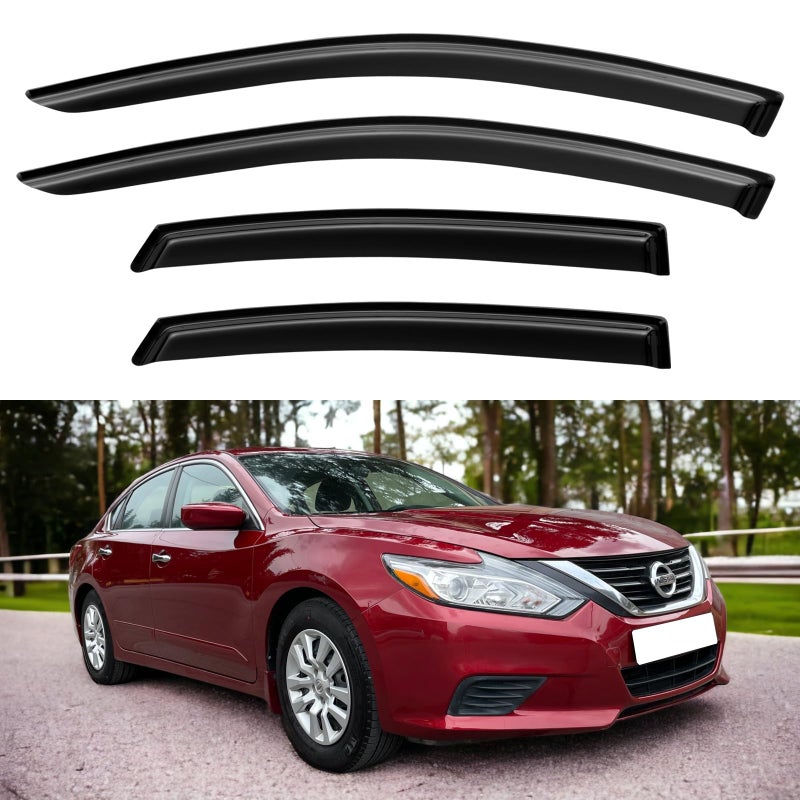 Window Visors Rain Guards Shield for 20132018 Nissan Altima Tapeon Window Wind Deflectors Vent Shades for 1318 Altima
