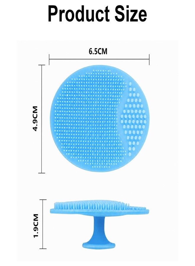 SYGA 4 Pieces Facial Cleansing Pads, Soft Silicone Face Scrubbers Exfoliators Face Blackhead Removing Massage Tool(Assorted Color) - Image 2