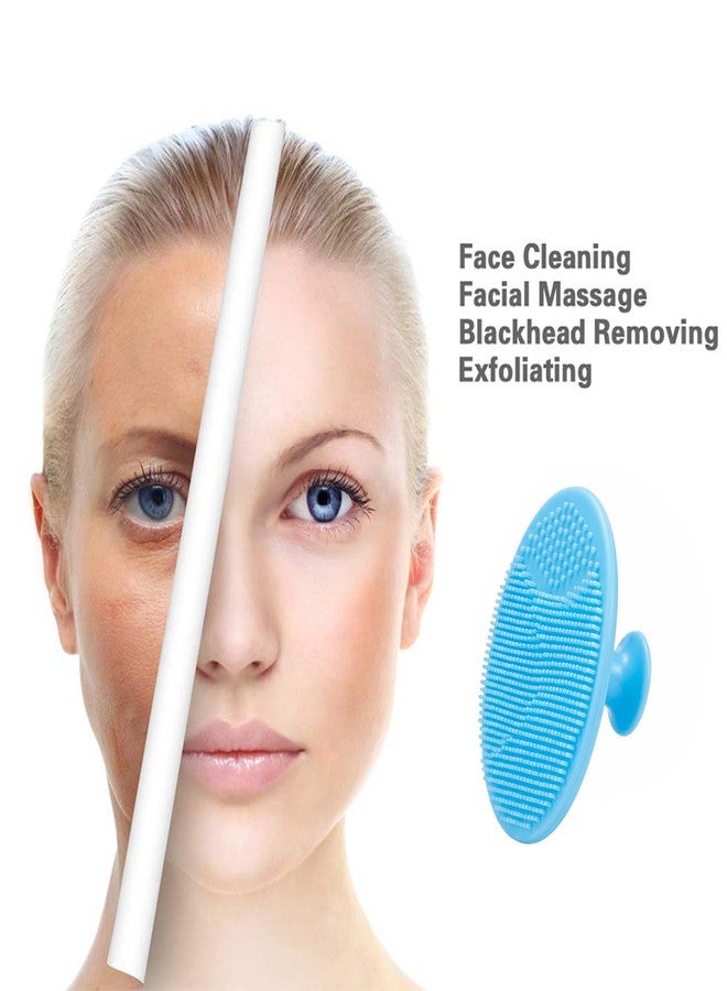 SYGA 4 Pieces Facial Cleansing Pads, Soft Silicone Face Scrubbers Exfoliators Face Blackhead Removing Massage Tool(Assorted Color) - Image 4