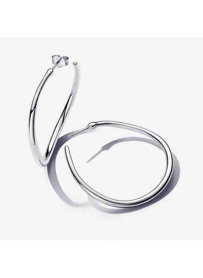 PANDORA Sterling Silver Hoop Earrings  - Image 1