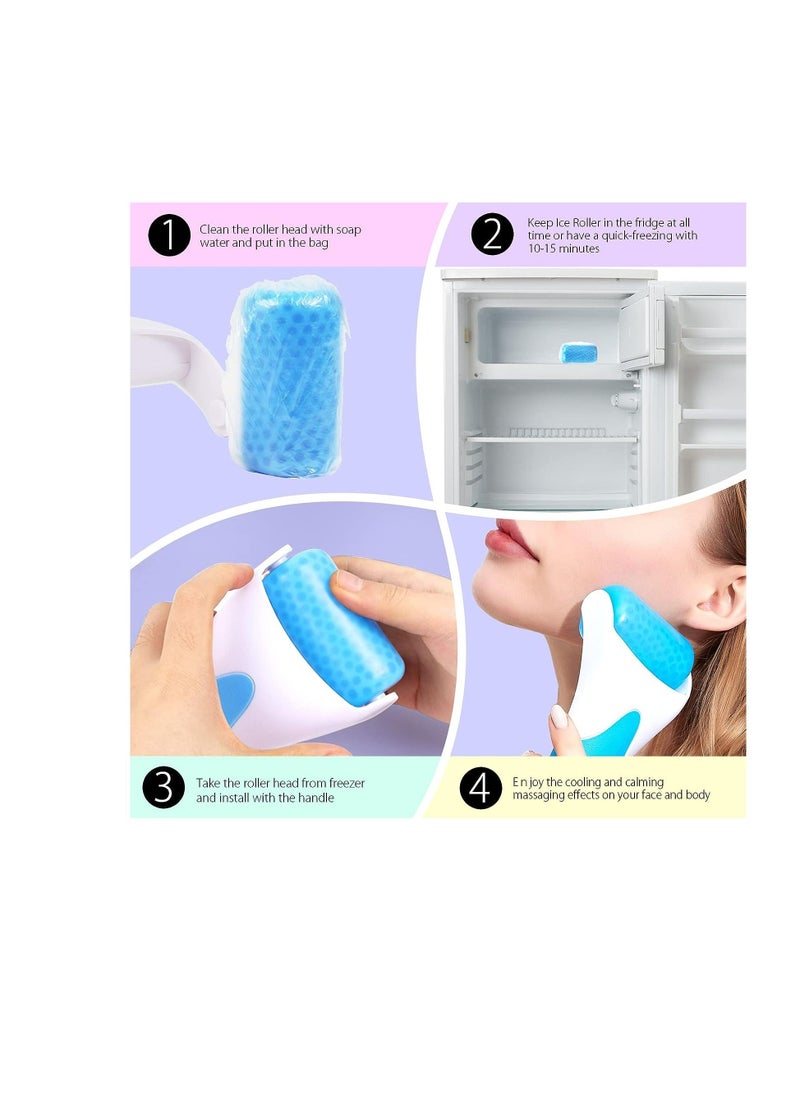 CARE AND SMILE - Ice Roller for Face & Eye Puffiness Migraine Pain Relief and Minor Injury Skin Care Products - Image 1