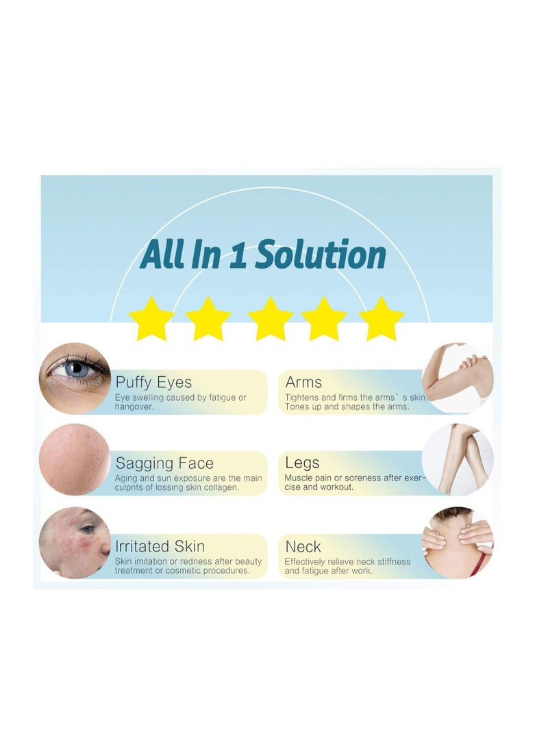 CARE AND SMILE - Ice Roller for Face & Eye Puffiness Migraine Pain Relief and Minor Injury Skin Care Products - Image 1